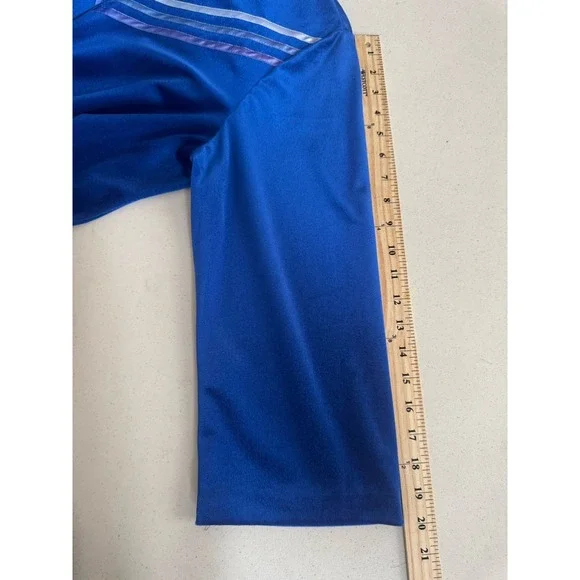 Vtg Blue Velour House Coat Robe M Zip Long Sleeves Cozy Modest Full Length Long - Picture 9 of 10